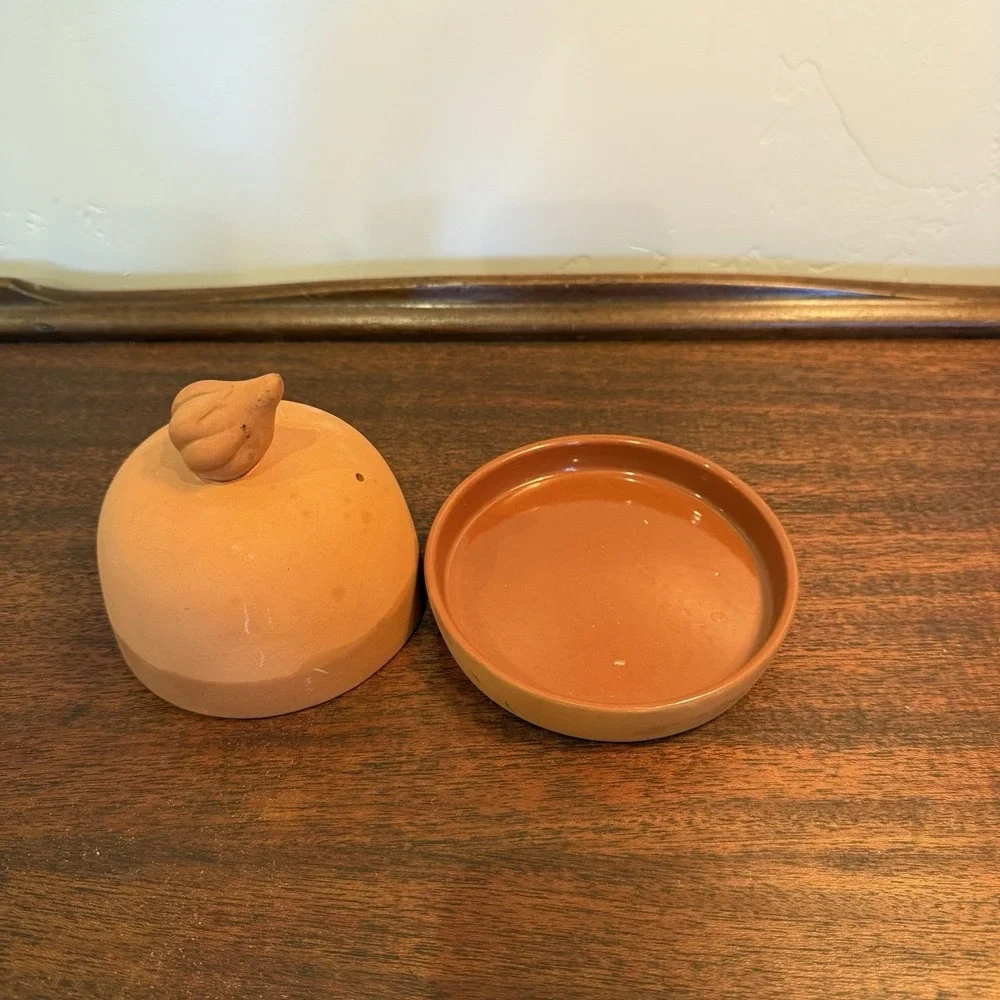 Vintage Garlic Baker Roaster Terra Cotta 1993 Boston‎ Warehouse Ceramic